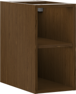 Mexen Box-A atviras spintelė su lentyna 25 cm, riešutas - 91AX2-0250-470-0-86