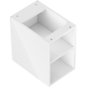 Mexen Box-A atvira spintelė su lentyna 30 cm, balta blizgi - 91AX2-0300-470-0-00