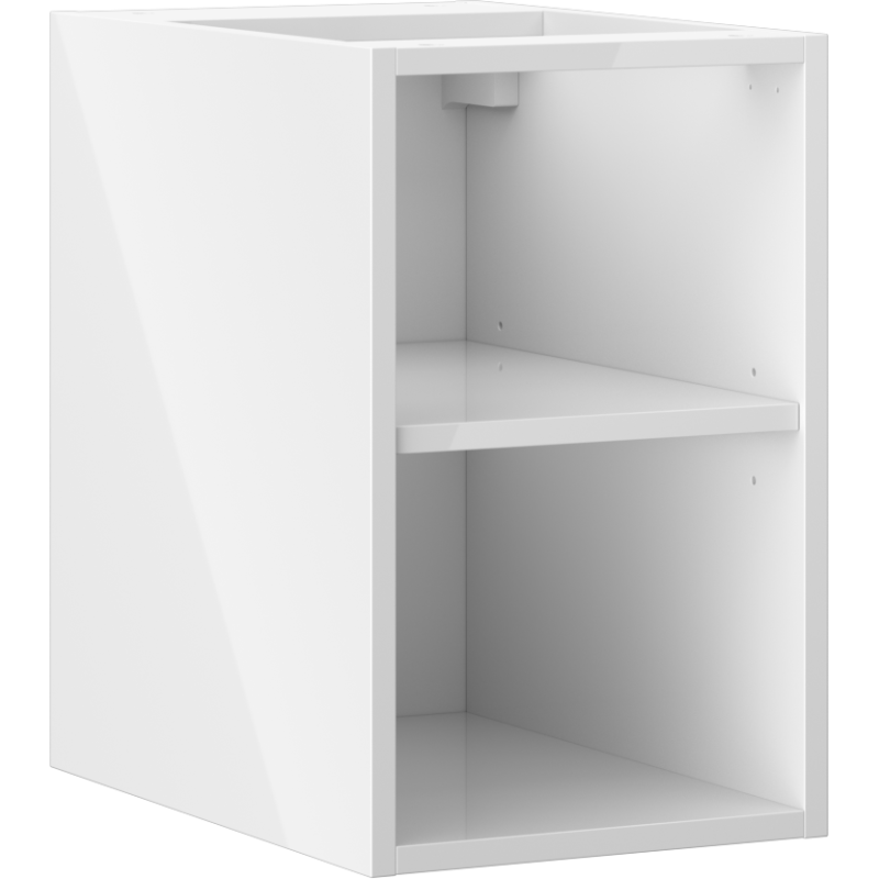 Mexen Box-A atvira spintelė su lentyna 30 cm, balta blizgi - 91AX2-0300-470-0-00