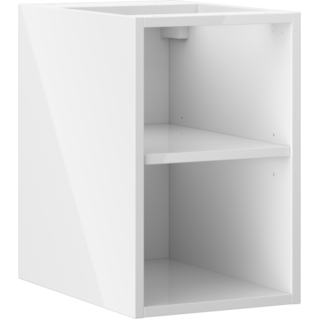 Mexen Box-A atvira spintelė su lentyna 30 cm, balta blizgi - 91AX2-0300-470-0-00