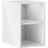 Mexen Box-A atvira spintelė su lentyna 30 cm, balta blizgi - 91AX2-0300-470-0-00