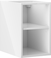 Mexen Box-A atvira spintelė su lentyna 30 cm, balta blizgi - 91AX2-0300-470-0-00