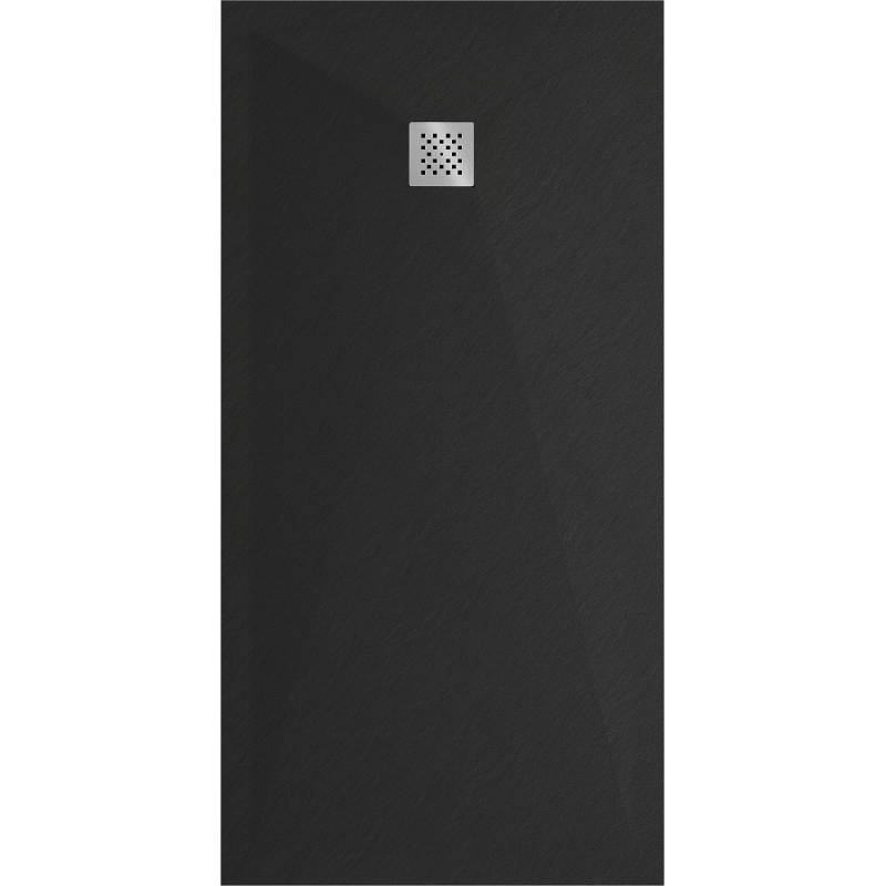Mexen Stone+ stačiakampė kompozitinė dušo kabina 200 x 80 cm, juoda - 44708020