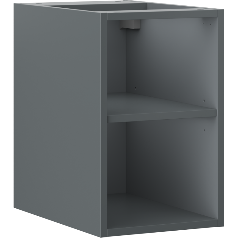 Mexen Box-A atvira spintelė su lentyna 30 cm, matinė grafito spalva - 91AX2-0300-470-0-66