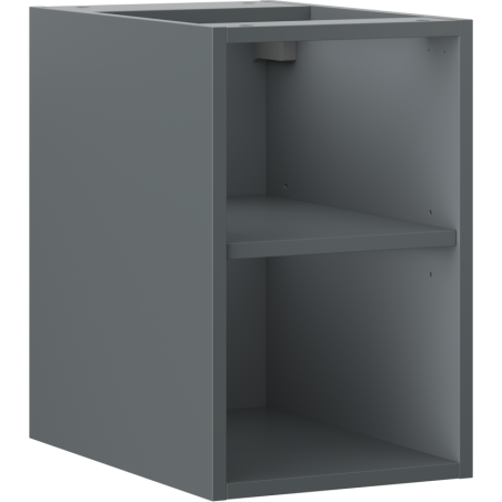 Mexen Box-A atvira spintelė su lentyna 30 cm, matinė grafito spalva - 91AX2-0300-470-0-66