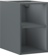 Mexen Box-A atvira spintelė su lentyna 30 cm, matinė grafito spalva - 91AX2-0300-470-0-66