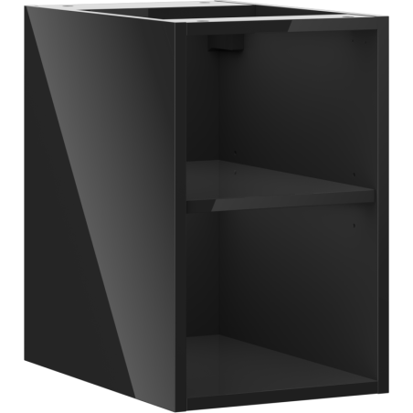 Mexen Box-A atvira spintelė su lentyna 30 cm, juodas blizgesys - 91AX2-0300-470-0-70