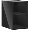 Mexen Box-A atvira spintelė su lentyna 30 cm, juodas blizgesys - 91AX2-0300-470-0-70