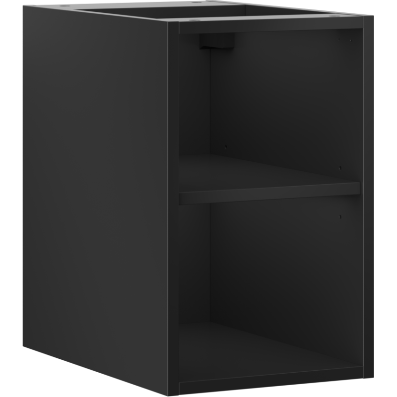 Mexen Box-A Atvira spintelė su 30 cm lentyna, matinė juoda - 91AX2-0300-470-0-71