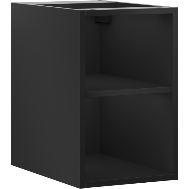 Mexen Box-A atvira spintelė su lentyna 30 cm, juoda matinė - 91AX2-0300-470-0-71