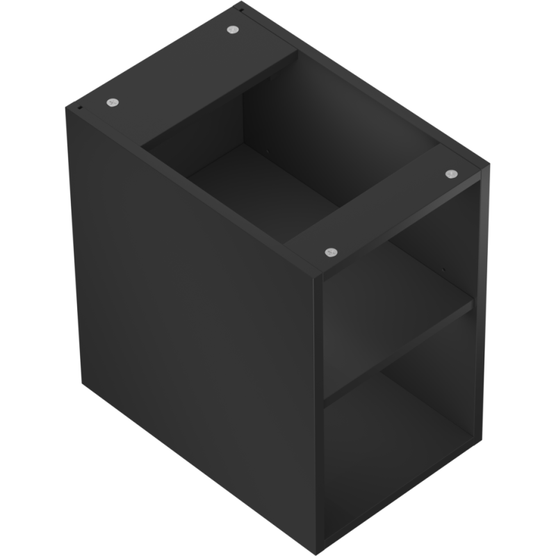 Mexen Box-A Atvira spintelė su 30 cm lentyna, matinė juoda - 91AX2-0300-470-0-71