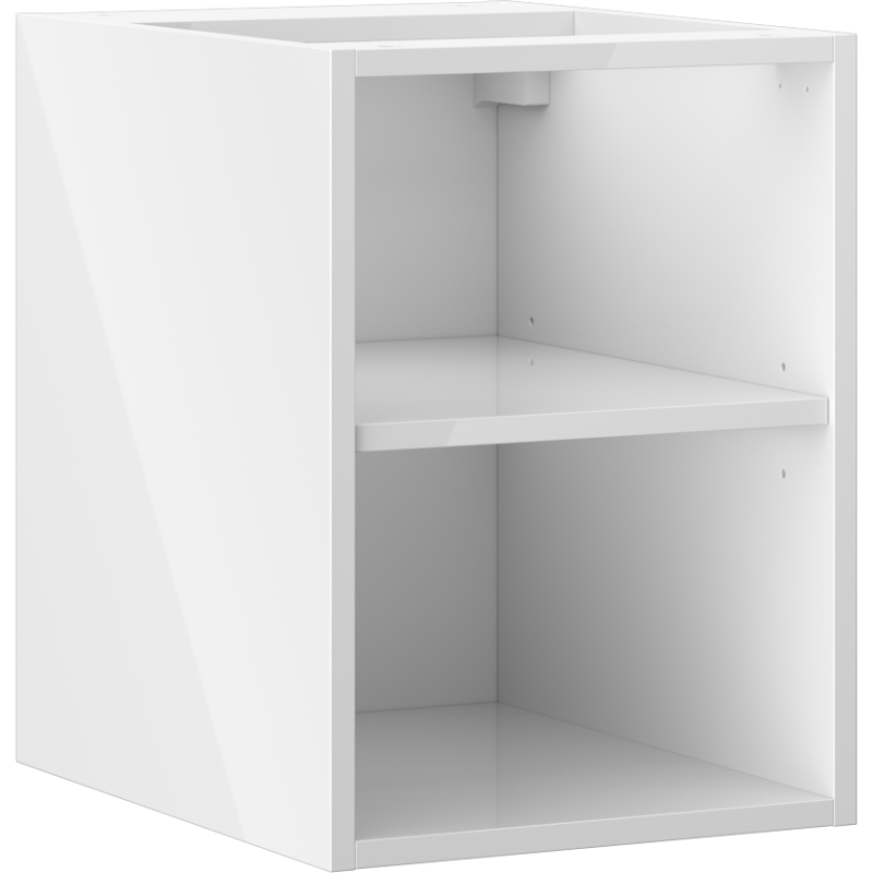 Mexen Box-A atviras spintelė su lentyną 35 cm, balta blizgesys - 91AX2-0350-470-0-00