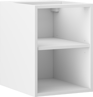 Mexen Box-A atvira spintelė su lentyna 35 cm, balta matinė - 91AX2-0350-470-0-01