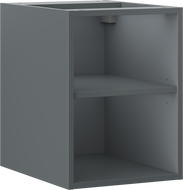 Mexen Box-A atvira spintelė su lentyna 35 cm, matinis grafitas - 91AX2-0350-470-0-66