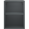 Mexen Box-A atvira spintelė su lentyna 35 cm, matinis grafitas - 91AX2-0350-470-0-66