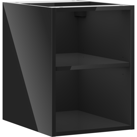 Mexen Box-A atvira spintelė su lentyna 35 cm, juoda blizgi - 91AX2-0350-470-0-70