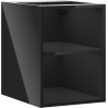 Mexen Box-A atvira spintelė su lentyna 35 cm, juodas blizgesys - 91AX2-0350-470-0-70