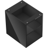 Mexen Box-A atvira spintelė su lentyna 35 cm, juodas blizgesys - 91AX2-0350-470-0-70