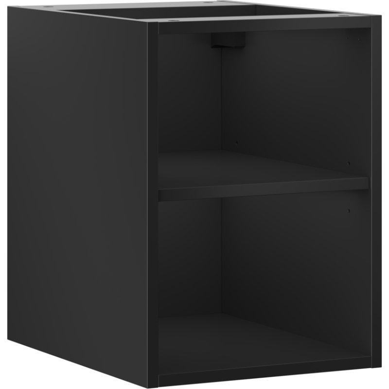 Mexen Box-A atvira spintelė su lentyna 35 cm, juoda matinė - 91AX2-0350-470-0-71