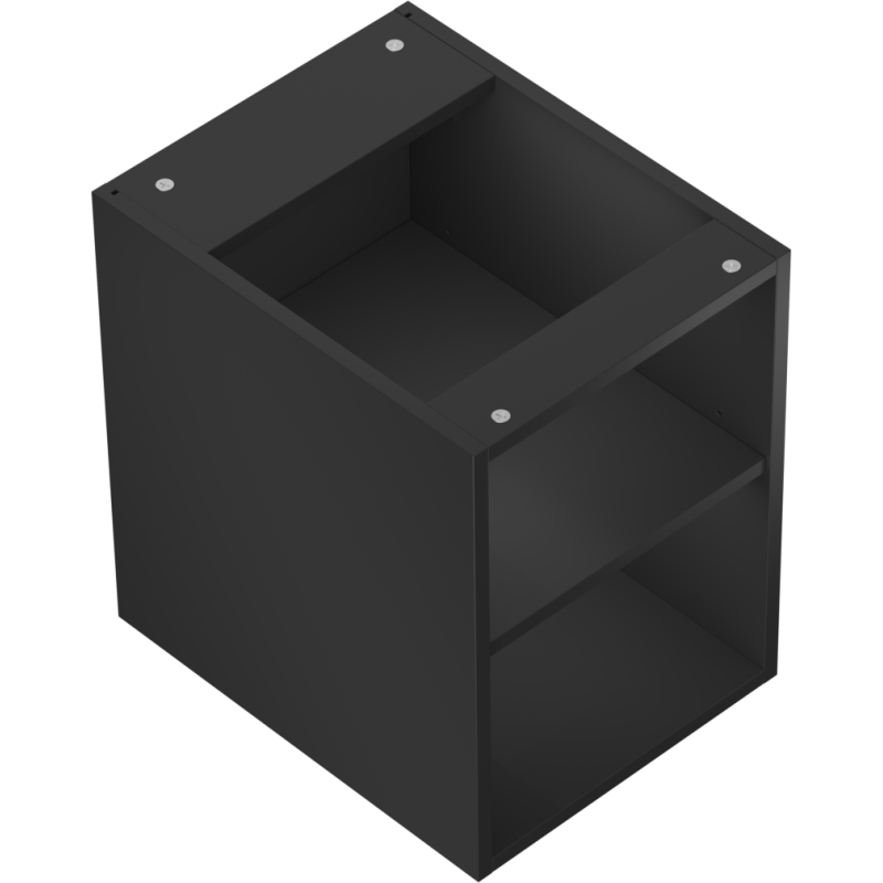 Mexen Box-A atvira spintelė su lentyna 35 cm, juoda matinė - 91AX2-0350-470-0-71