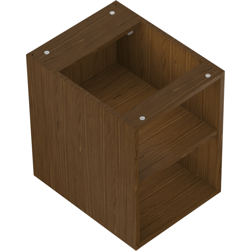 Mexen Box-A atvira spintelė su lentyna 35 cm, riešutas - 91AX2-0350-470-0-86