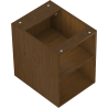 Mexen Box-A atviras spintelė su lentyna 35 cm, riešutas - 91AX2-0350-470-0-86