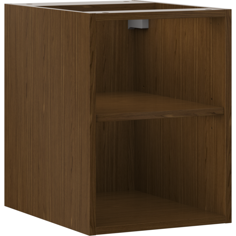 Mexen Box-A atviras spintelė su lentyna 35 cm, riešutas - 91AX2-0350-470-0-86