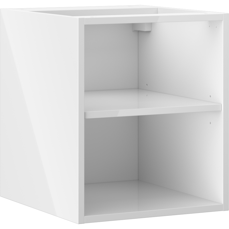 Mexen Box-A atviras spintelė su lentyna 35 cm, balta blizgi - 91AX2-0400-470-0-00