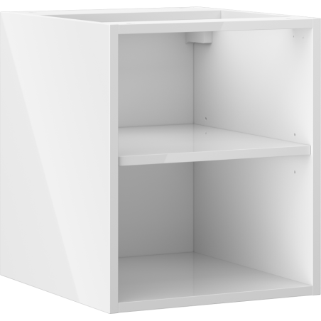 Mexen Box-A atviras spintelė su lentyna 35 cm, balta blizgi - 91AX2-0400-470-0-00