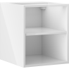 Mexen Box-A atviras spintelė su lentyna 35 cm, balta blizgi - 91AX2-0400-470-0-00