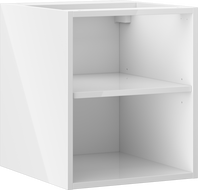 Mexen Box-A atviras spintelė su lentyna 35 cm, balta blizgi - 91AX2-0400-470-0-00