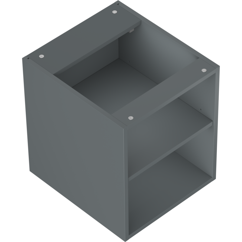 Mexen Box-A atvira spintelė su lentyna 40 cm, matinė grafito spalva - 91AX2-0400-470-0-66