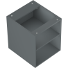 Mexen Box-A atvira spintelė su lentyna 40 cm, matinė grafito spalva - 91AX2-0400-470-0-66