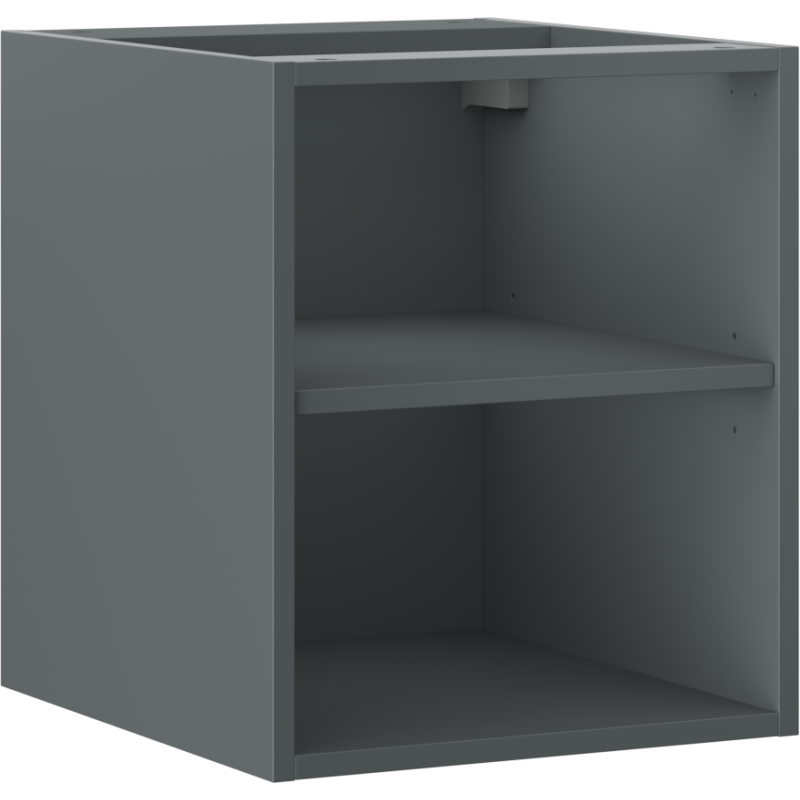 Mexen Box-A atvira spintelė su lentyna 40 cm, matinė grafito spalva - 91AX2-0400-470-0-66