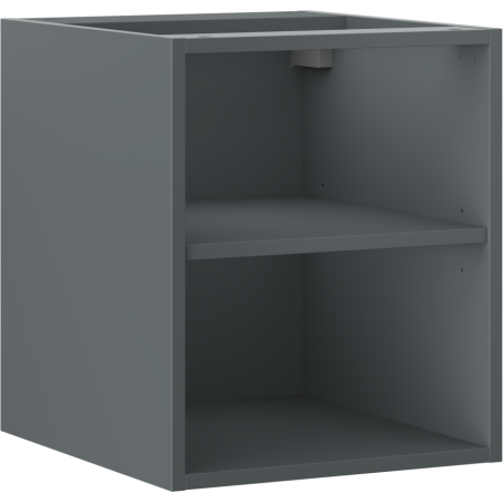 Mexen Box-A atvira spintelė su lentyna 40 cm, matinė grafito spalva - 91AX2-0400-470-0-66