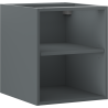 Mexen Box-A atvira spintelė su lentyna 40 cm, matinė grafito spalva - 91AX2-0400-470-0-66