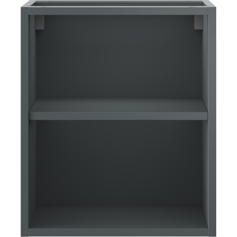 Mexen Box-A atvira spintelė su lentyna 40 cm, matinė grafito spalva - 91AX2-0400-470-0-66