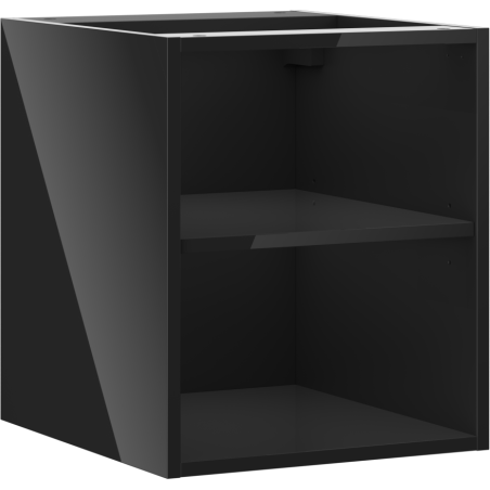 Mexen Box-A atvira spintelė su lentyna 40 cm, juodas blizgesys - 91AX2-0400-470-0-70