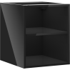 Mexen Box-A atvira spintelė su lentyna 40 cm, juodas blizgus - 91AX2-0400-470-0-70