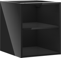 Mexen Box-A atvira spintelė su lentyna 40 cm, juodas blizgus - 91AX2-0400-470-0-70