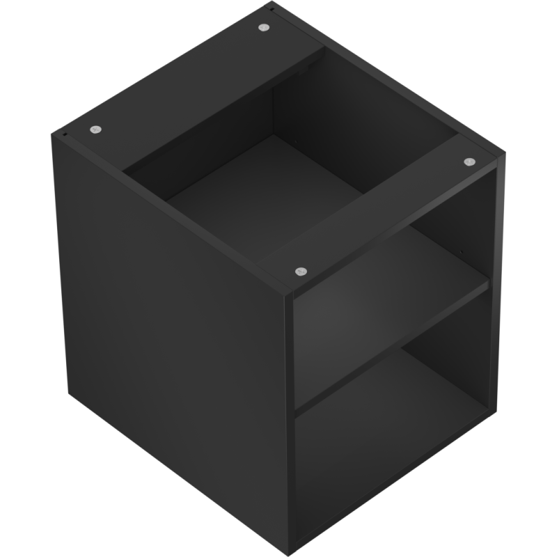 Mexen Box-A atvira spintelė su lentyna 40 cm, juoda matinė - 91AX2-0400-470-0-71