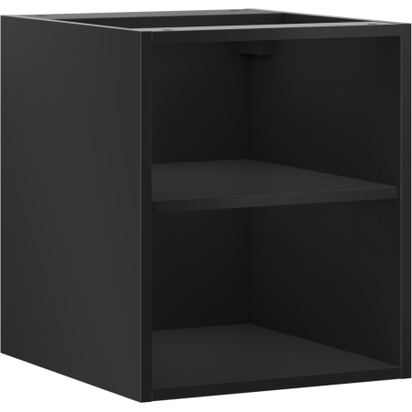 Mexen Box-A atviras spintelė su lentyna 40 cm, juoda matinė - 91AX2-0400-470-0-71