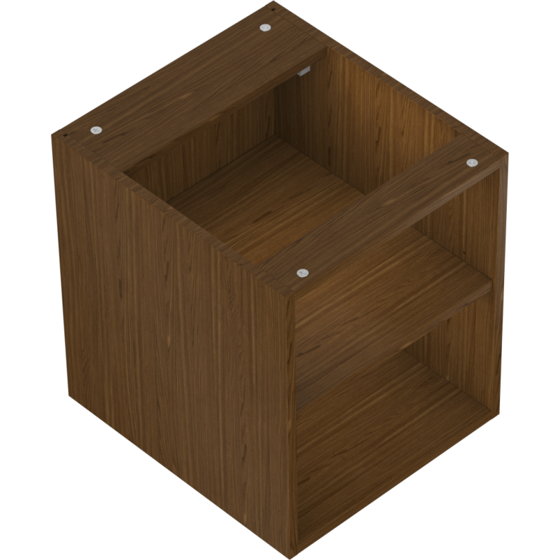 Mexen Box-A atvira spintelė su lentyna 40 cm, riešutas - 91AX2-0400-470-0-86