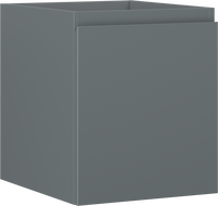 Mexen Orio vonios kambario spintelė po praustuvu 40 cm, 1 stalčius, matinė grafito - 91A10-04047-1-BF66