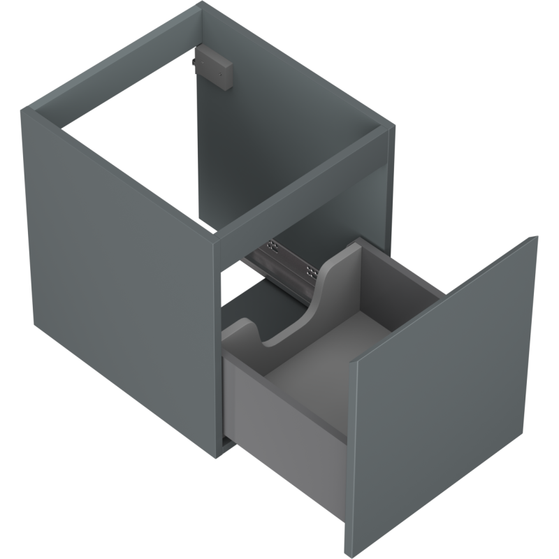 Mexen Orio vonios kambario spintelė po praustuvu 40 cm, 1 stalčius, matinė grafito - 91A10-04047-1-BF66