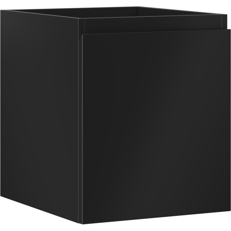 Mexen Orio vonios kambario spintelė po praustuvu 40 cm, 1 stalčius, juoda matinė - 91A10-04047-1-BF71