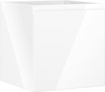 Mexen Orio vonios spintelė po kriaukle 45 cm, 1 stalčius, baltas blizgus - 91A10-04547-1-BF00