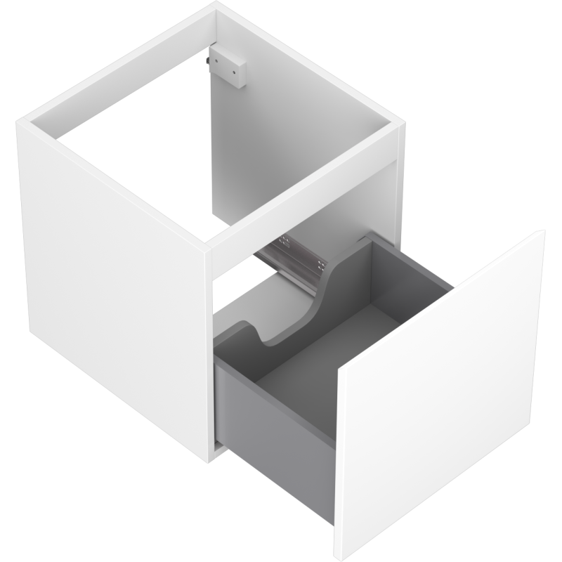 Mexen Orio vonios spintelė po kriaukle 45 cm, 1 stalčius, balta matinė - 91A10-04547-1-BF01