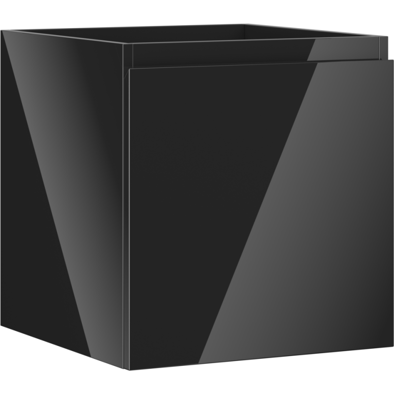 Mexen Orio vonios kambario spintelė po kriaukle 45 cm, 1 stalčius, juoda blizgi - 91A10-04547-1-BF70