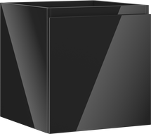 Mexen Orio vonios kambario spintelė po kriaukle 45 cm, 1 stalčius, juoda blizgi - 91A10-04547-1-BF70